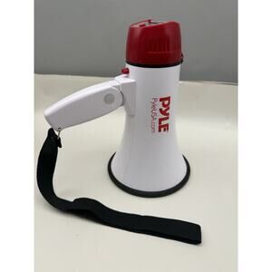 Pyle 20W Megaphone Bullhorn - 5.4'' X 8.6'' Portable Megaphone, Projection Range